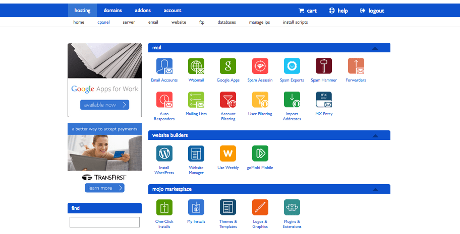 see cPanel